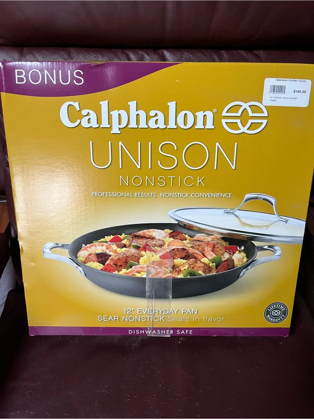 Calphalon Unison Nonstick Everyday Pan - Yellow Box with Black Pan